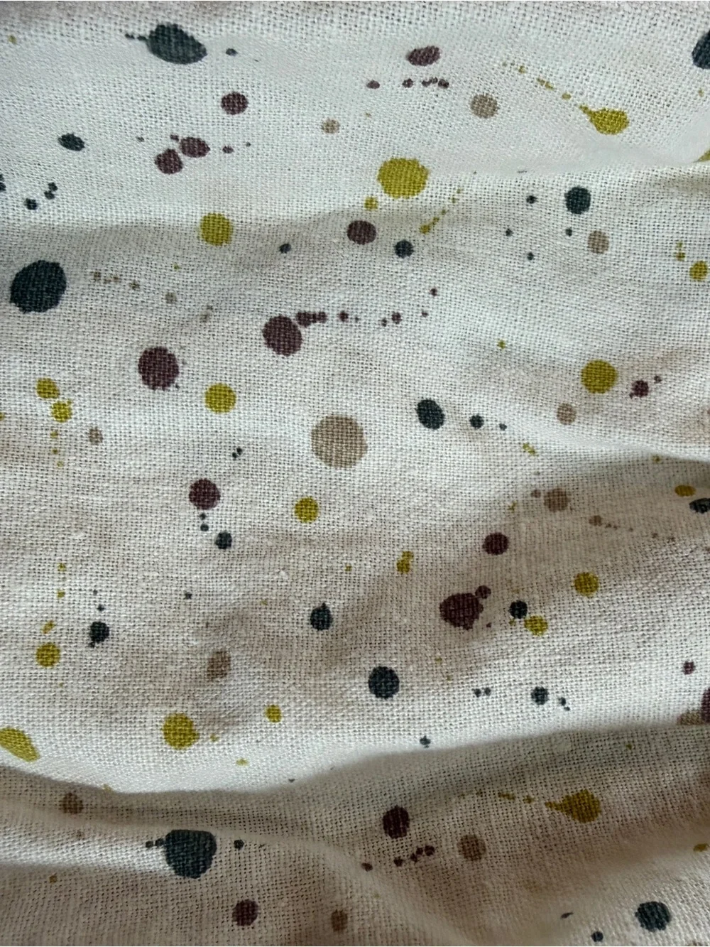 Rylee and Cru Greta Babydoll Dress with Multi-Color Paint Dot Print Sz 12-18M